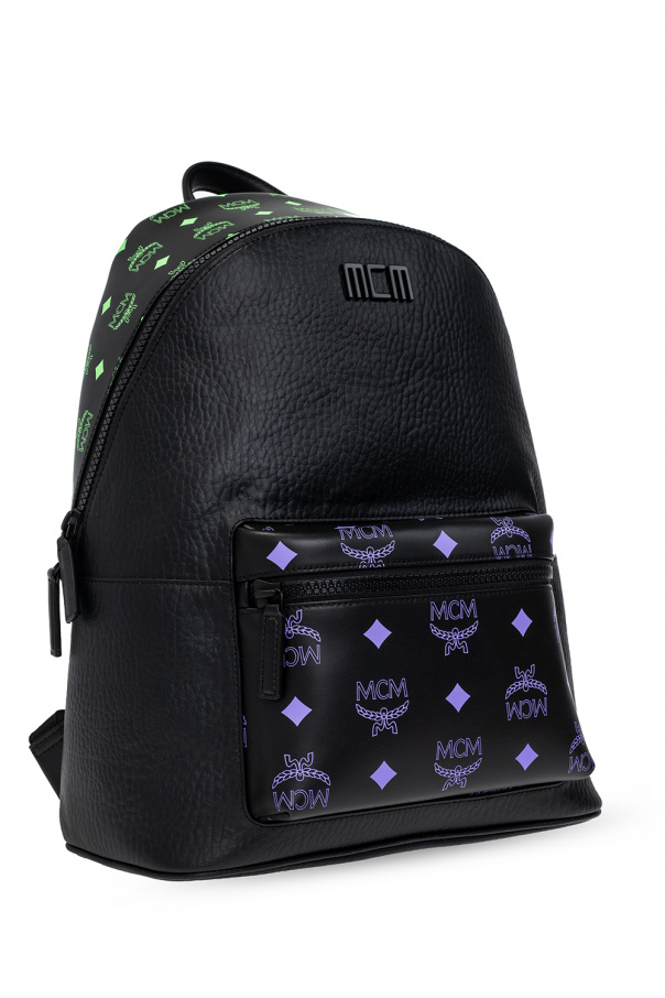 Green on sale mcm backpack